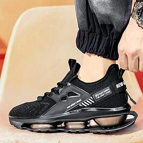Vista 5 de LZDZN Tenis de correr para hombre tenis de aire atlético para hombre caminatas tenis correr zapatos deportivos para hombre estilo informal de moda