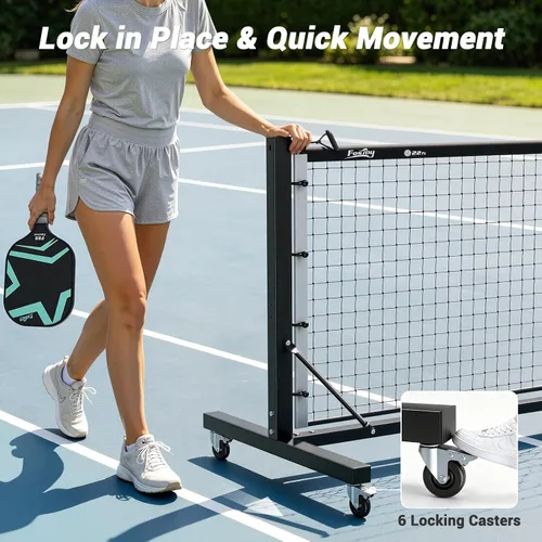 Vista 11 de Fostoy Pickleball Net, Pro Aluminum Frame with Dual-Side Tensioning System