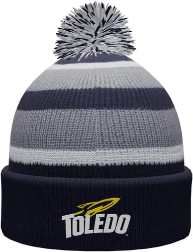 Vista 35 de NCAA Prime - Gorro de punto de invierno con pompón plegable