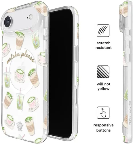 Vista 808 de VELVET CAVIAR Funda para iPhone 15, compatible con MagSafe, probada contra caídas de 10 pies, fundas protectoras de diseño, leopardo color rosa