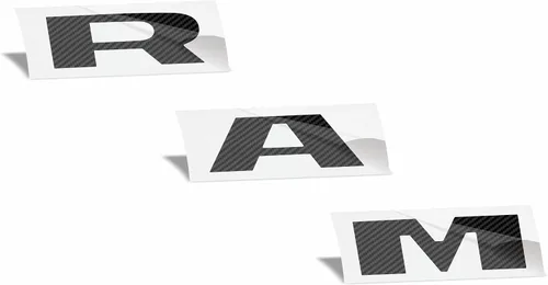 Vista 23 de Reflective Concepts -Calcomanía superpuesta de emblema de rejilla RAM, estilo de bandera americana