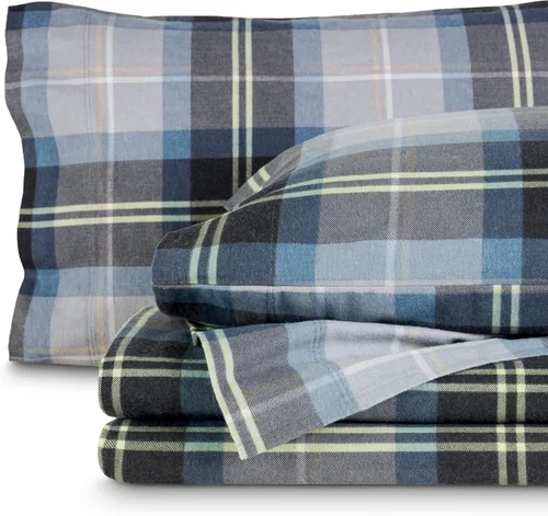 Vista 32 de Bare Home - Juego de sábanas de franela de doble cepillado para mayor suavidad y comodidad, 100 % algodón, aterciopelado, suave, pesado, bolsillo
