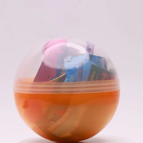 Vista 10 de Paquete variado de dulces en cápsula redonda gigante de color transparente – Surtido de dulces envueltos individualmente 20 piezas de 0.74 libras