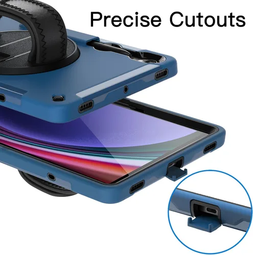 Vista 8 de JETech Funda para Samsung Galaxy Tab S9 de 11 pulgadas con protector de pantalla integrado y soporte para S Pen, funda protectora resistente a