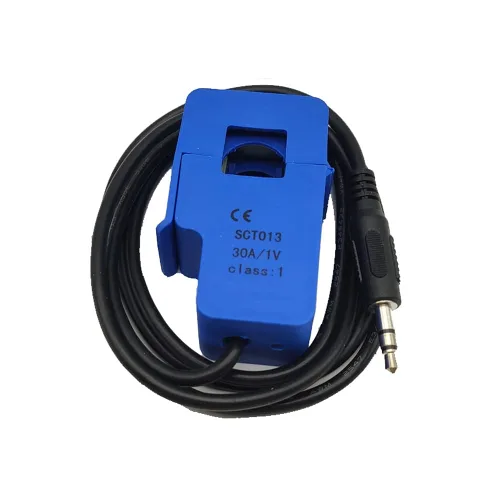 Vista 2 de 2 piezas SCT-013-000 30A 1V Sensor de transformador de corriente de núcleo dividido no invasivo SCT013