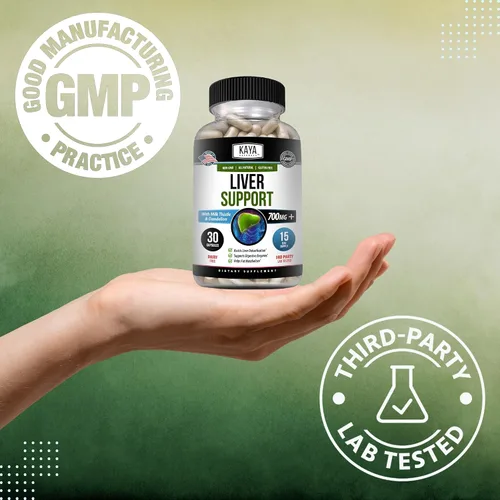 Vista 6 de Kaya Naturals Liver Cleanse Detox & Repair - Suplemento de cardo mariano - Desintoxicación hepática para mujeres y hombres - Extracto de alcachofa