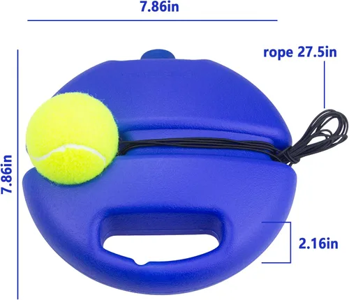 Vista 3 de Kit de pelota de rebote de tenis y entrenamiento con 4 pelotas y 4 cuerdas elásticas para principiantes, niños y adultos