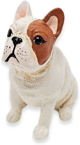 Vista 6 de WitnyStore Figura de resina de perro carlino sentado de 1 pulgada para decoración de terrario, estatua coleccionable para coleccionistas adultos