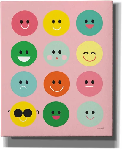 Vista 9 de Epic Graffiti 'Happy Circles' de Ann Kelle Designs, lienzo decorativo para pared, 12 x 16 pulgadas