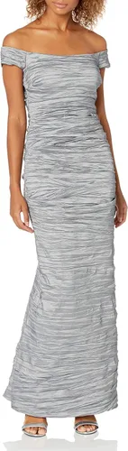 Vista 4 de Alex Evenings Vestido largo ajustado con hombros descubiertos para mujer