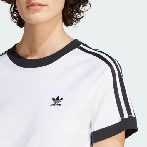 Vista 6 de adidas Originals Adicolor Classics - Camiseta delgada de 3 rayas para mujer