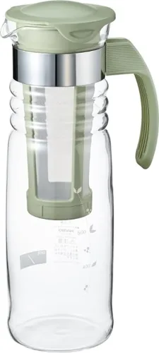 Vista 6 de Hario "Mizudashi" - Botella de té fría de infusión, 1000ml, Verde Ahumado