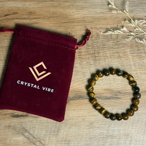 Vista 47 de Crystal Vibe Pulseras de cuentas de 0.315 in para mujeres y hombres, pulseras de cristal con piedras preciosas naturales, tamaño elástico ajustable
