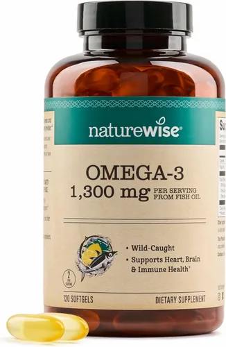 Vista 13 de NatureWise Ultra Omega 3 Aceite de Pescado 2200 mg – Equivalente a 1300 mg Omega-3 - Forma Triglicérido - Sabor a Limón - Aceite de Pescado de Aguas