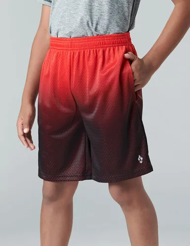 Vista 3 de Paquete de 5 pantalones cortos deportivos para niños, de malla, baloncesto, ropa juvenil, equipo deportivo con bolsillos