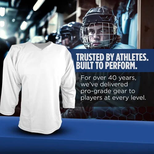Vista 7 de Sports Unlimited Hockey Jersey, Adult and Youth Hockey Practice Jerseys Negro