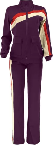 Vista 4 de DUOWEI Conjunto de ropa de esquí para mujer, ropa deportiva de dos piezas, pantalones de bolsillo, conjunto de ropa deportiva para mujer