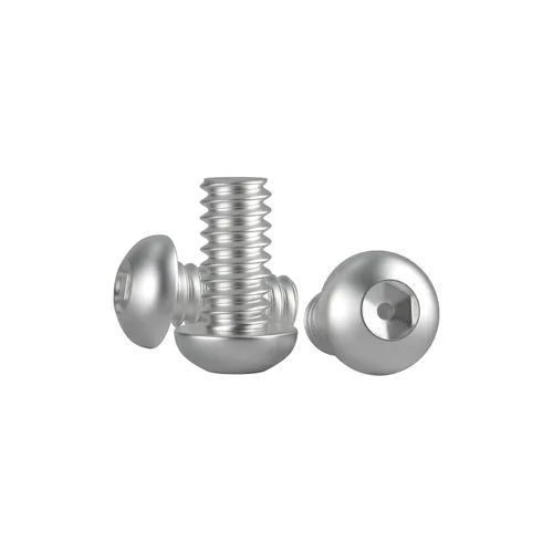 Vista 7 de Tornillo de 1/4-20 x 1, tornillos de cabeza de botón, acero inoxidable 304 (18-8), rosca completamente a máquina, unidad hexagonal Allen, paquete