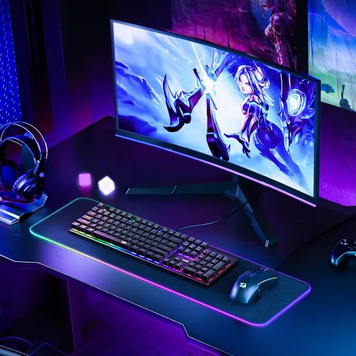 Vista 9 de Redragon Teclado Mecánico para Juegos con Cable, 11 Modos Retroiluminados Programables, Interruptor Rojo Intercambiable en Caliente, Anti-Ghosting