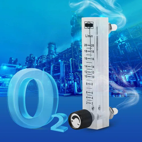 Vista 6 de Caudalímetro de gas de aire acrílico 2-20LPM con válvula de control para medir gas de control