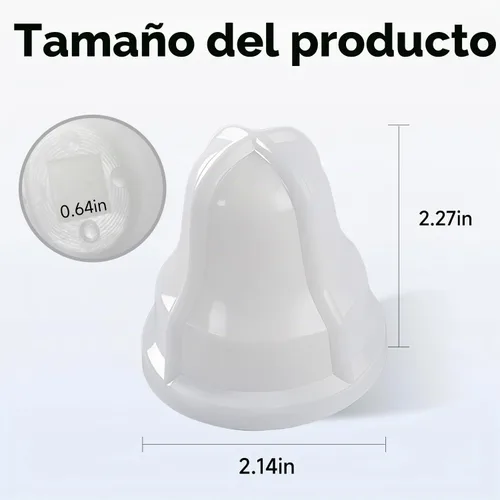 Vista 2 de Bombilla extractora de cuello cuadrado para exprimidor de limón/lima blanco compatible con Sunkist No. 8 Reemplazar #: 02AR