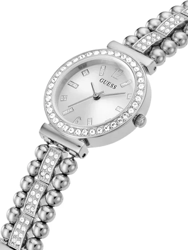 Vista 5 de GUESS Reloj analógico dorado con diamantes y perlas