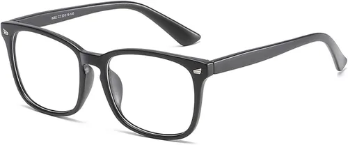 Vista 8 de AISSWZBER Lentes unisex con estilo cuadrado sin receta y lentes transparentes