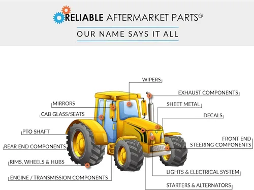 Vista 8 de Reliable Aftermarket Parts (1) Cubierta de mantillo para plataforma de cortacésped para modelos John Deere serie 100 que reemplaza a GY20417