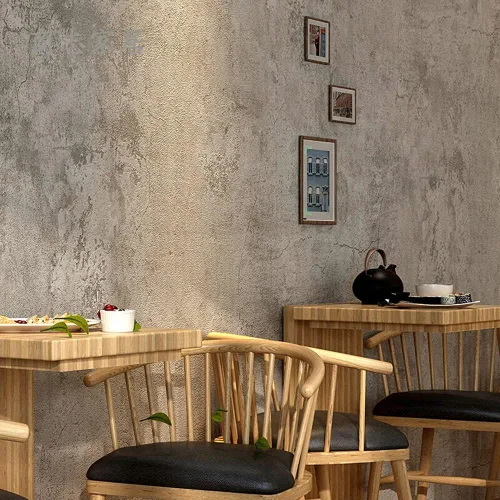 Vista 4 de BURGELIY Papel pintado de hormigón para pared, papel de contacto de cemento, papel tapiz de pared de 16 x 118 pulgadas, vinilo autoadhesivo mate Gris