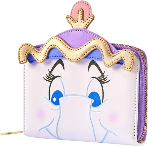 Vista 2 de Loungefly Disney La Bella y la Bestia - Cartera de Mrs Potts y Chip exclusiva de Tienda