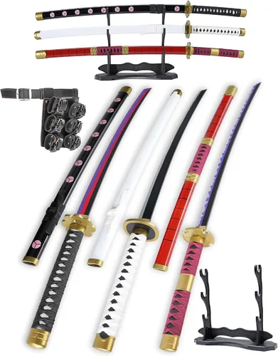 Vista 14 de Cold Blade Katana Sword - 41 inches Katana Replica with Holster Belt and Display Stand - Sword with Authentic Design