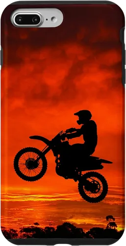 Vista 12 de Carcasa para iPhone 16 Motocross Dirt Bike Jump Sunset