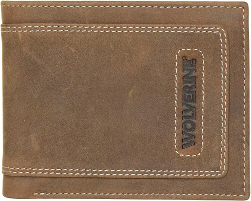 Vista 30 de WOLVERINE Billetera plegable de lona/cuero para hombre