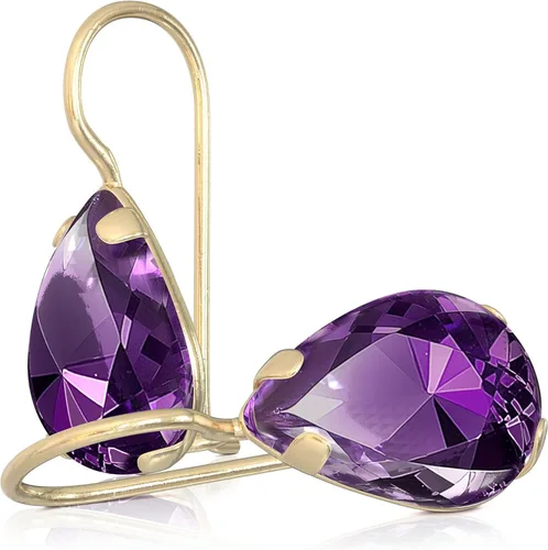 Vista 31 de 14K Solid Gold Earrings - Gemstone Earrings for Women - 14K Gold Earrings for Women - Birthstone Earrings - Teardrop Earrings for Women - Gold