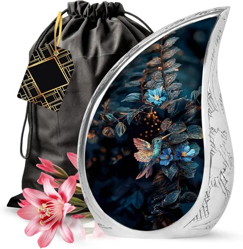 Vista 10 de YATSKIA Urnas de cremación de mariposa rosa para cenizas humanas, hombre adulto, urna funeraria para cenizas para mujeres, paquete de 1, 3 pulgadas