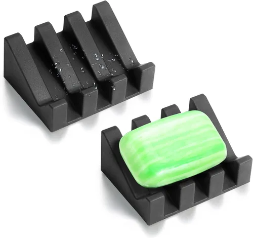 Vista 19 de Jabonera, Soporte para Pastilla de Jabón para Ducha para Baño, Cocina, Bañera, Fácil de Limpiar, Mantiene el Jabón Seco, Prolonga la Vida del Jabón