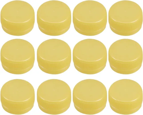 Vista 8 de Healifty Tapas de botellas de plástico de 1.18 pulgadas, cubiertas planas de botellas para niños, manualidades, educación en el hogar, proyectos