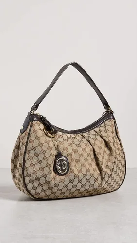 Vista 2 de Gucci Lona para mujer Pre-Loved Sukey Hobo Gg