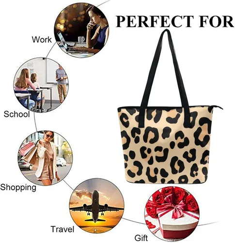 Vista 6 de Bolso de moda con cremallera Bolso de mano de gran capacidad Bolso de hombro