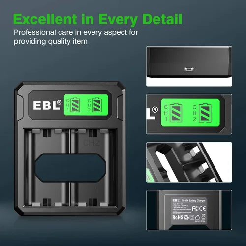 Vista 6 de EBL Controller Rechargeable Battery Packs Compatible for Xbox OneXbox Series XS 2×2800mAh Xbox One Controller Battery Packs for Xbox OneOne SOne