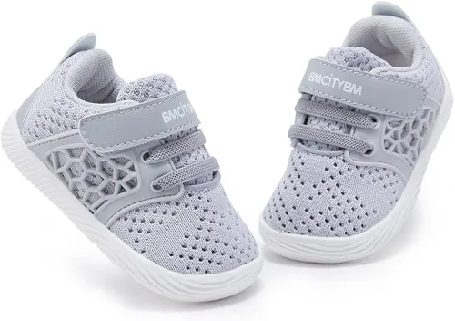 Vista 5 de BMCiTYBM Zapatos para bebé niño y niña de malla transpirable ligeros antideslizantes para primeros caminos 6 9 12 18 24 meses