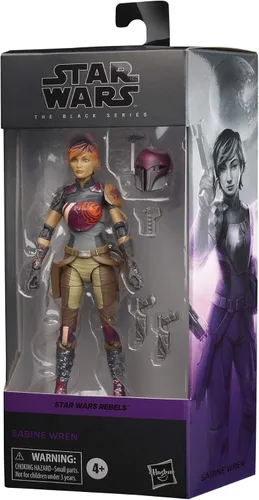 Vista 2 de STAR WARS The Black Series Sabine Wren - Figura de acción coleccionable de 6 pulgadas de escala Rebels, juguetes para niños a partir de 4 años