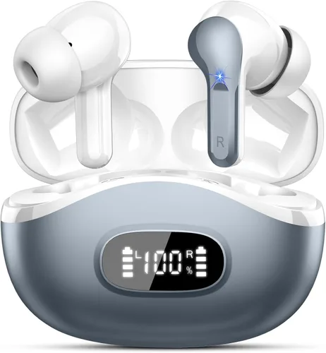 Vista 9 de Auriculares inalámbricos, Auriculares Bluetooth 5.4 HiFi Estéreo, Auriculares con 4 Micrófonos ENC de Cancelación de Ruido, Auriculares Bluetooth