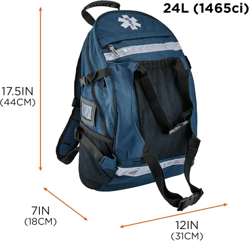 Vista 6 de Ergodyne - 13487 Arsenal 5243 Medic First Responder Trauma Mochila Jump Bag, Azul