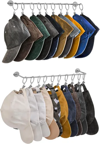 Vista 14 de Organizador de sombreros para gorras de béisbol, almacenamiento de Negro