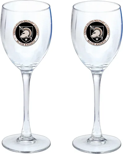 Vista 48 de Heritage Pewter Copas de vidrio de Arkansas, juego de 2, copas de vino de copa de 12 onzas, vidrio de peltre elaborado por expertos