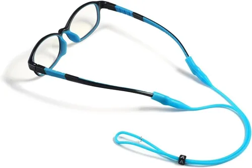Vista 3 de Correa de silicona suave para gafas, ajustable, ligera, antideslizante, con extremos de bucle flexibles