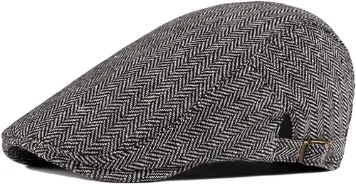 Vista 3 de paquete de 2Algodón para hombre gorra plana Ivy Gatsby gorra sombrero