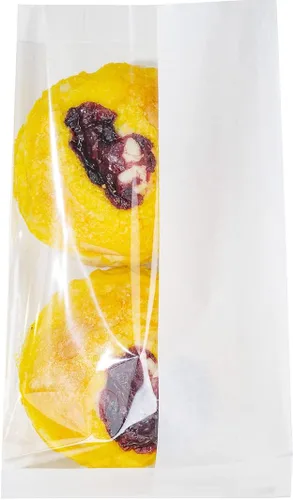 Vista 12 de Bag Tek Bolsa de pan rectangular de papel kraft pequeña - con ventana lateral - 4 3/4" x 2 3/4" x 8 1/2" - Caja de 100 unidades - Restaurantware