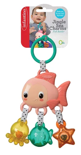 Vista 6 de Infantino Sonajero de peces Jingle Sea Charms